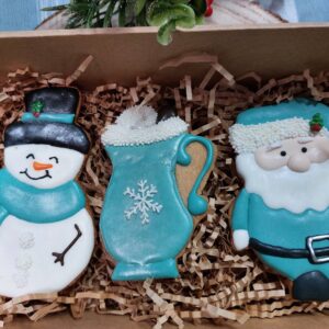 Vintage Snowman, Cup & Santa